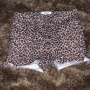 Cheetah print shorts